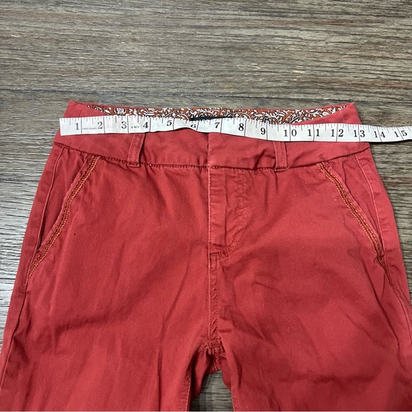 Dictionary Women's Pants Eva Straight Leg Orange Red - Picture 6 of 8